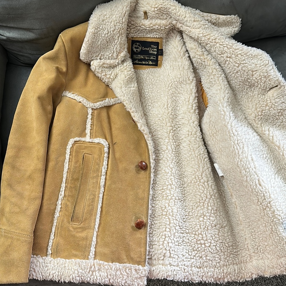 Cow hide jacket